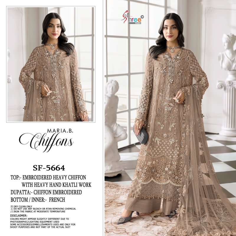 Sf 5664 A To D By Shree Chiffon Pakistani Suits